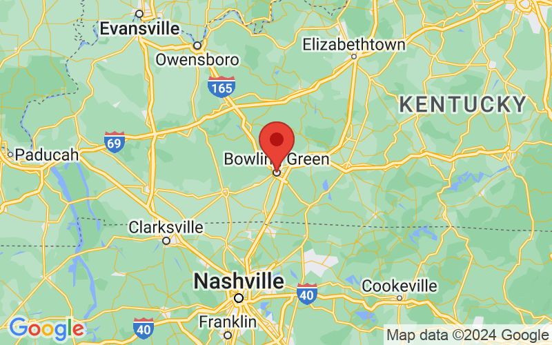Map of Bowling Green, Kentucky
